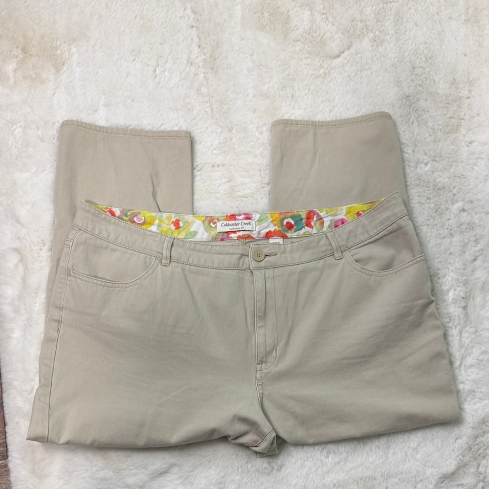 Coldwater Creek Tan Capris 16